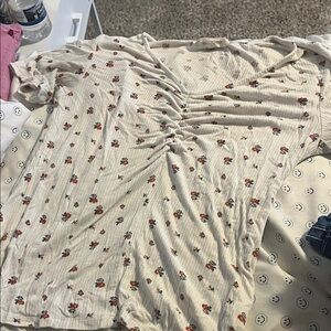 Wild Fable Cream Floral Blouse